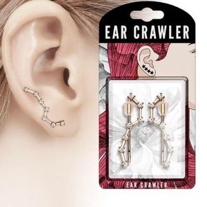 CZ Set Big Dipper Ear Crawler Ear Climber Earrings